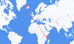 Flights from Moroni to Reykjavík