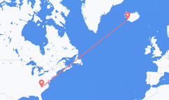 Flights from Charlotte to Reykjavík