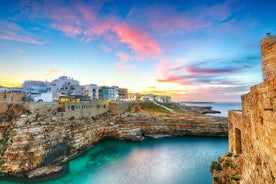 Excursión de un día para grupos pequeños a Ostuni, Cisternino y Polignano desde Bari