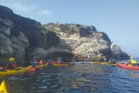 Passeio de caiaque Sorrento: Banhos da Rainha Johanna dia inteiro