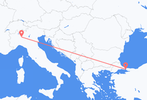 Vols d’Istanbul à Milan