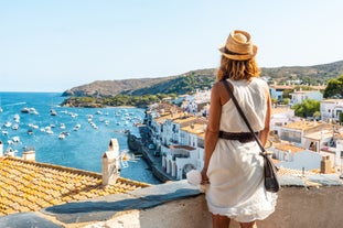 Photo of Altea white village skyline in Alicante at Mediterranean Spain.