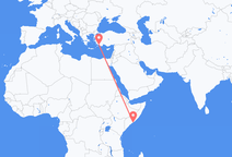 Mogadishu to Dalaman