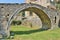 Photo of the Tanners' bridge, or Tabak bridge, a ottoman stone arch bridge Tirana's modern center,  Albania.