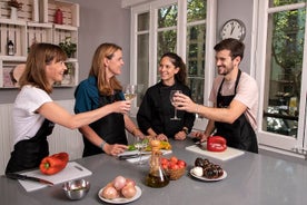 Aula de culinária de paella com vista para Las Ramblas