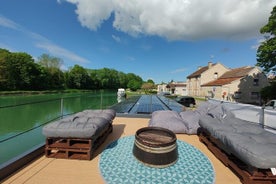 Premium Private Cruise in a Solar House Boat in Champagne