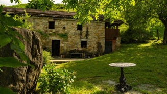 Cabaña en las montañas