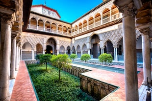 Granada, Andalusia,Spain Europe - Panoramic view of Alhambra.