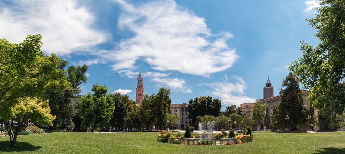 View on Piazza Roma. Cremona - Italy (high definition panoramic view)