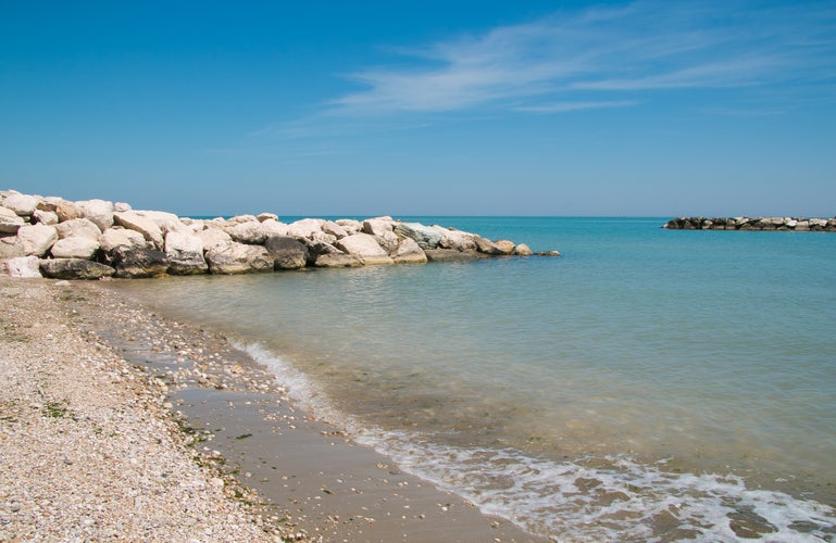 Porto San Giorgio sea in the marche region, Italy