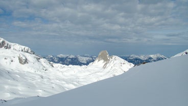 photo of a beautiful mountain view at Abtenau is a market town in the Hallein District of Salzburg in Austria.