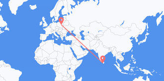 Flights from Sri Lanka to Poland