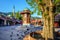 Photo of Bascarsija square with Sebilj wooden fountain in Old Town Sarajevo, capital city of Bosnia and Herzegovina.