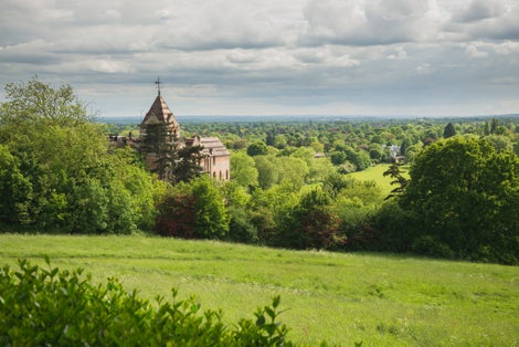 Photo of beautiful spring season in Richmond Park, London, England.
