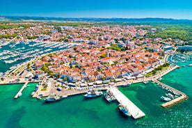 City of Zadar aerial panoramic view.