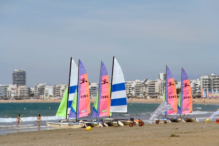 Catamarans on the Beach, La Baule, France