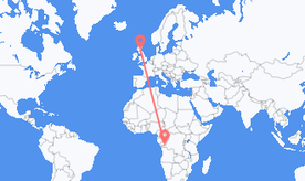 Авиаперелеты из Демократической Республики Конго в Шотландию