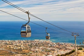 Photo of panoramic aerial view of Malaga on a beautiful summer day, Spain.