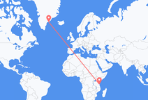 Flyrejser fra Dar es-Salaam til Kulusuk