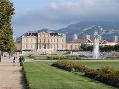 Saint Jean Castle and Cathedral de la Major and the Vieux port in Marseille, France.