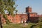 Old abandoned granary of the Modlin fortress in Poland