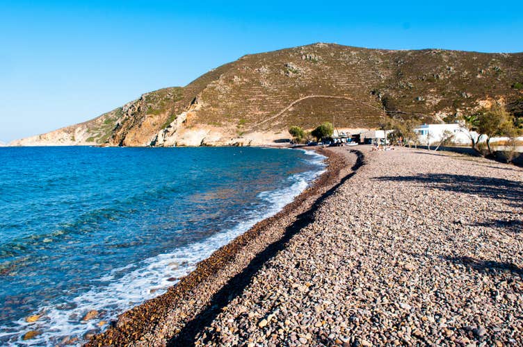 Photo of Lambi beautiful beach on Kos island, Zipari, Greece.