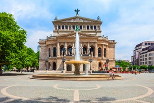 Photo of scenic summer view of the Old Town architecture with Elbe river embankment in Dresden, Saxony, Germany.