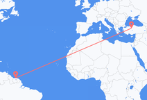Paramaribo to Ankara