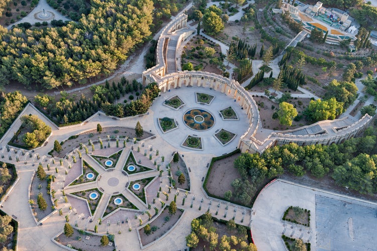 aerial view over the Ta' Qali National Park in Attard city (Malta)