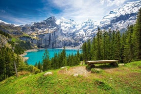 Viagem privada de Berna para desfrutar do passeio de pesca no lago Oeschinen