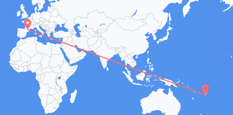 Flyg från Fiji till Andorra