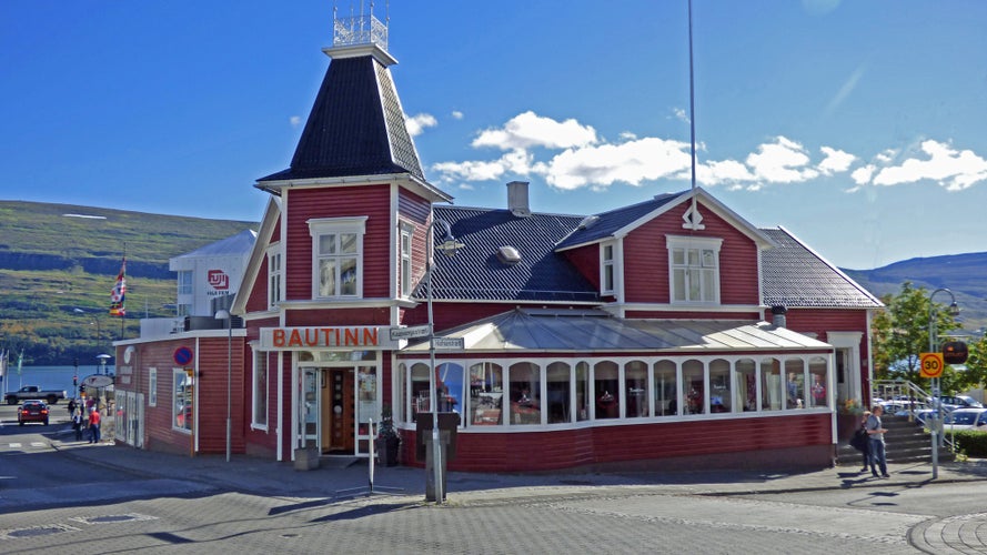 Photo of Akureyri Iceland.