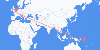 Flights from Solomon Islands to France