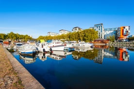 Photo of the Erdre River in Nantes, France.