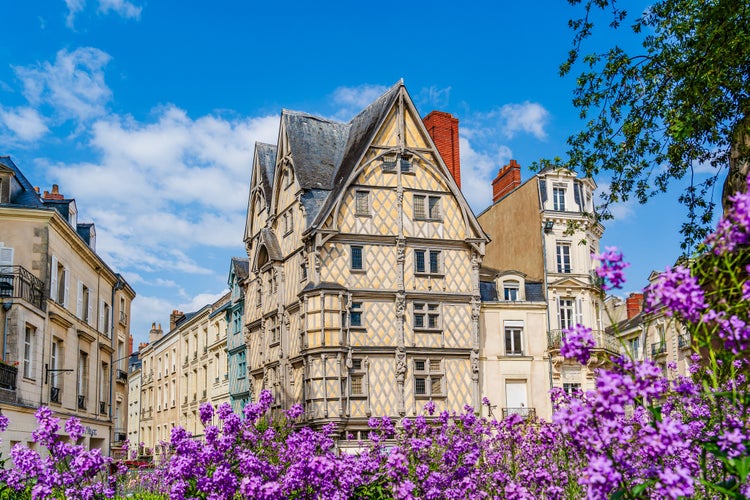 Photo of Angers, Loire Valley area, France: Adam's House, house of artisans; timber-framed house in Sainte Croix Square .