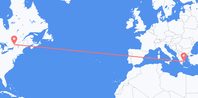 Canada to Greece