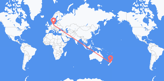 Flights from New Zealand to Germany