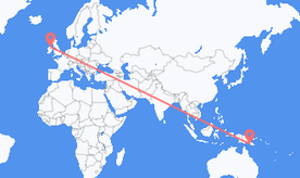 Flights from Papua New Guinea to Northern Ireland