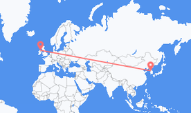 Flights from South Korea to Northern Ireland