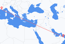 Flights from Muscat to Marseille