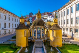 Photo of monumental ensemble of the sanctuary and the basilica of our lady of Fatima, Portugal.