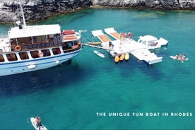 Bateau traditionnel en bois de 30 m - Croisière d'une journée de 6,5 heures à Rhodes