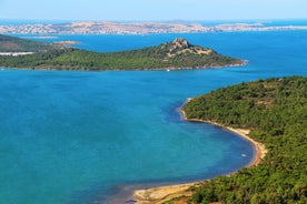 Photo of Cunda Island coastline view in Ayvalik Town of Turkey.