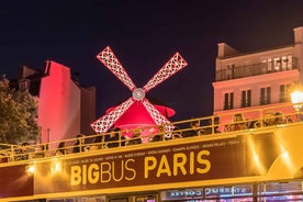 París: Stór Rúta Panoramic Kvöldferð með Opnum Þak