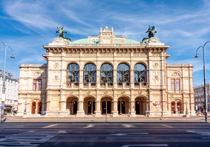 Photo of Vienna State Opera house in Austria.