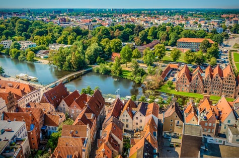 photo of view of Lübeck, Germany.
