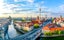 Berlin cityscape with Berlin cathedral and Television tower, Germany.