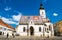 Photo of the Church of St. Mark is the parish church of old Zagreb, Croatia in St. Mark's Square.