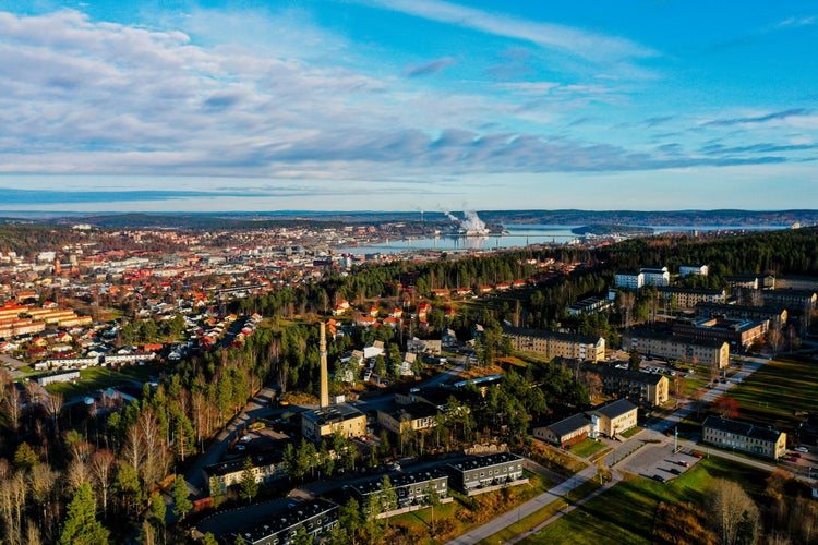 photo of view of Sundsvall, Sweden.