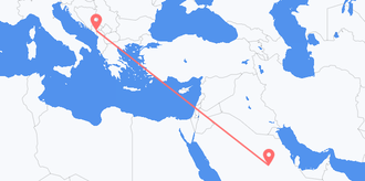 Saudi Arabia to Montenegro